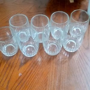 8 piece glass cup set